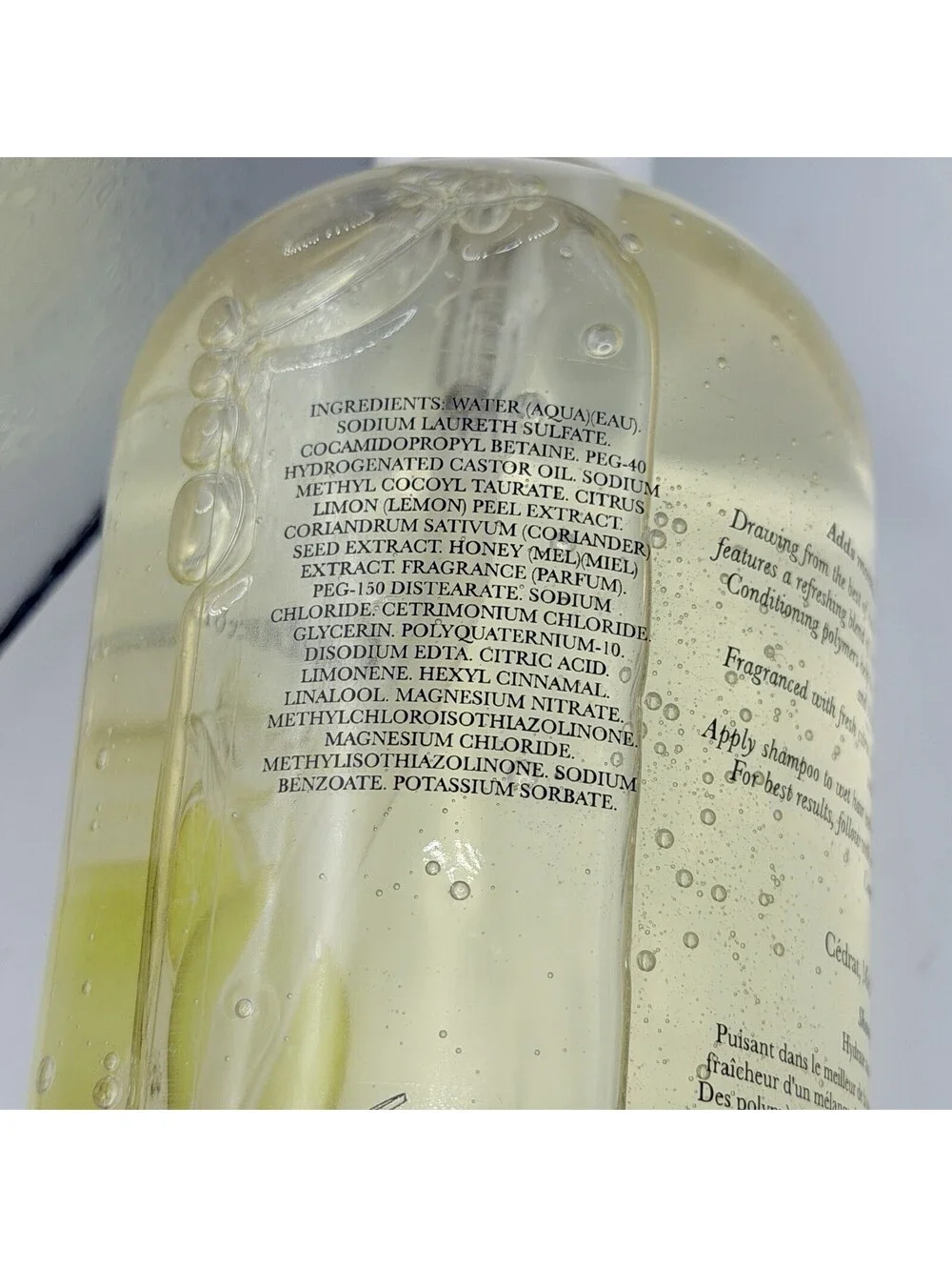 Crabtree Evelyn Shampoo 16.9 Fl Oz USA Made Citron Honey Coriander